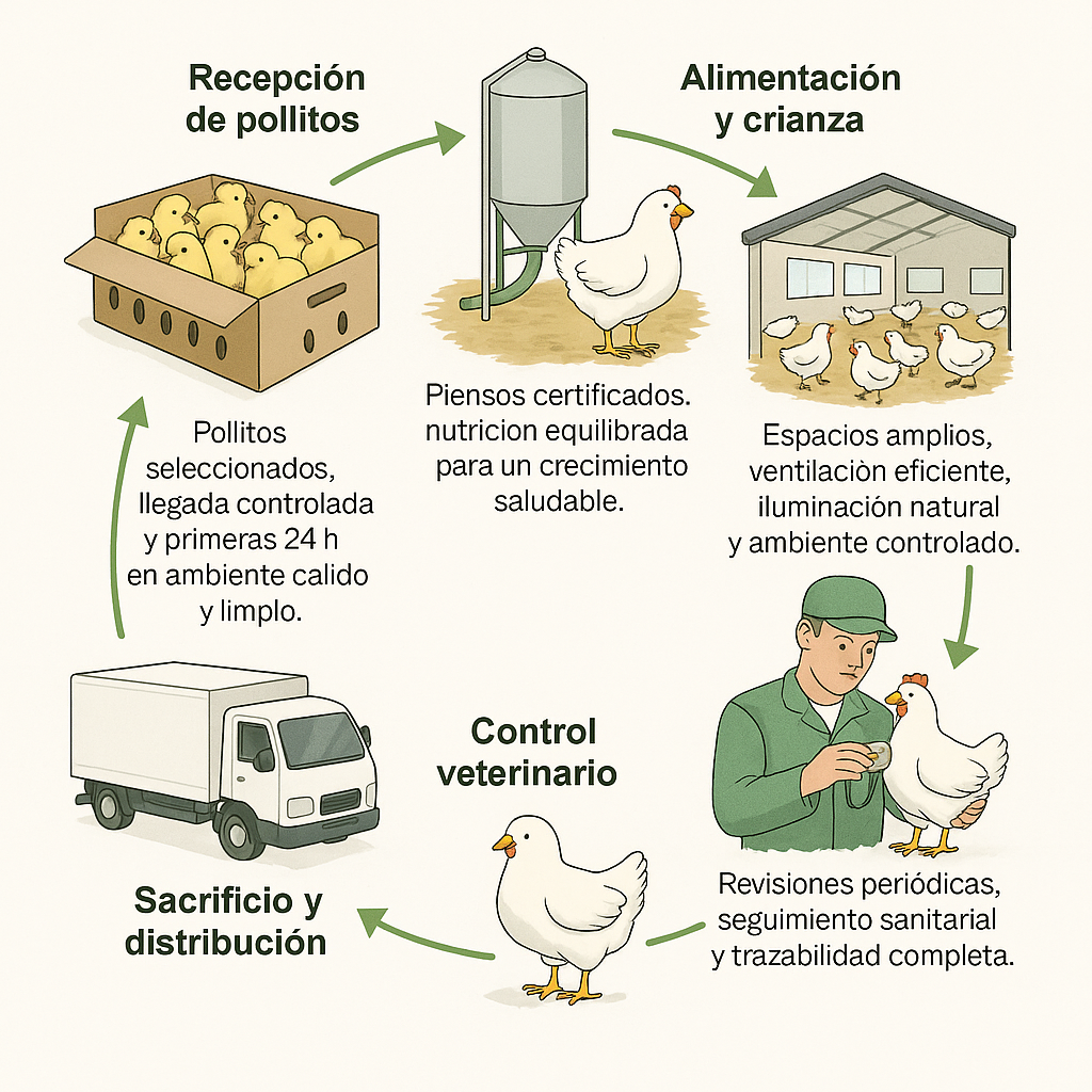 Ciclo del Pollo. Avicola Barba Ciclo del Pollo. Avicola Barba